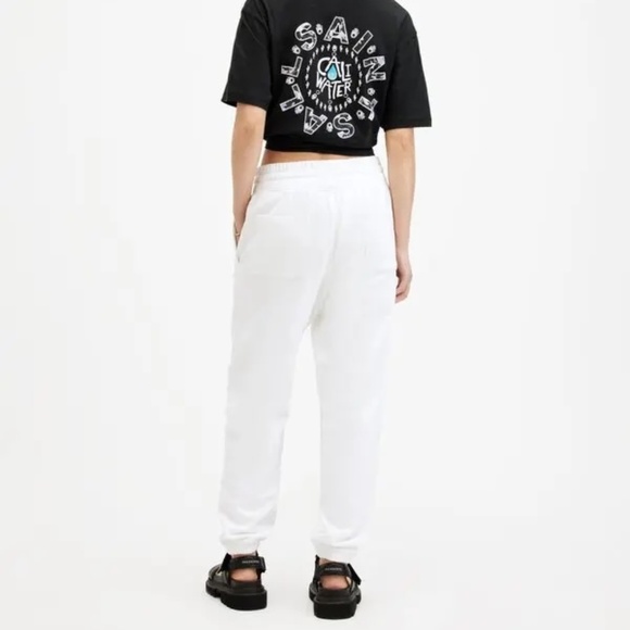 ALLSAINTS Caliwater Relaxed Fit Sweatpants - Optic White Small MSRP $169 - Picture 10 of 13